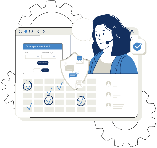Application features, collaborative work